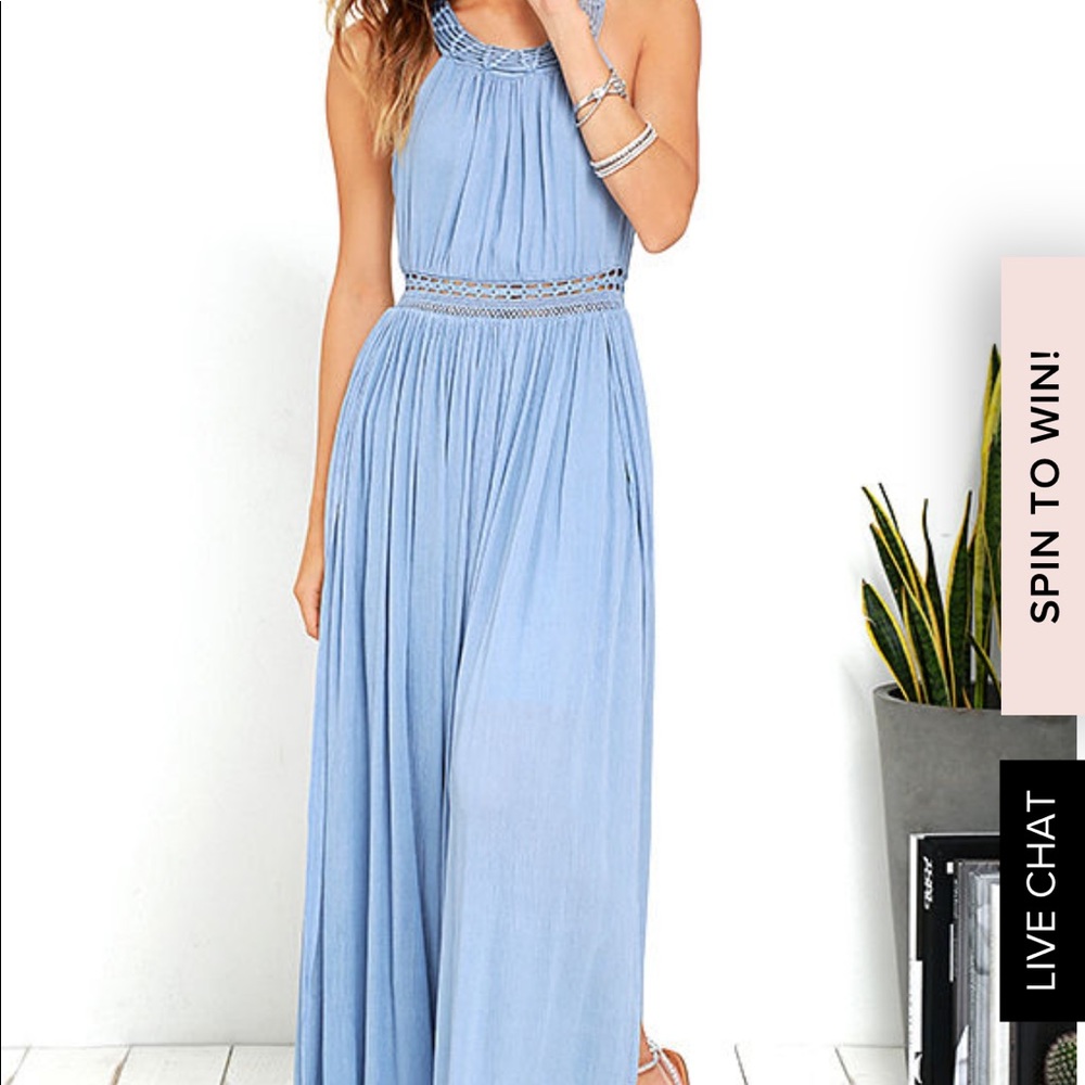 Lulu*s Light Blue Maxi Dress